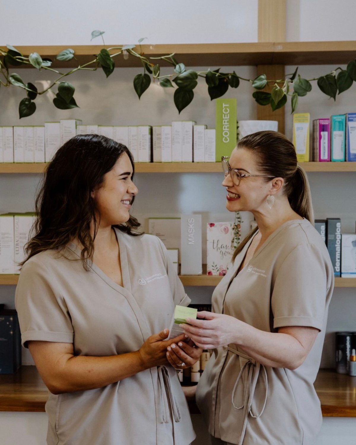 Professionals wearing Salon Threads uniforms