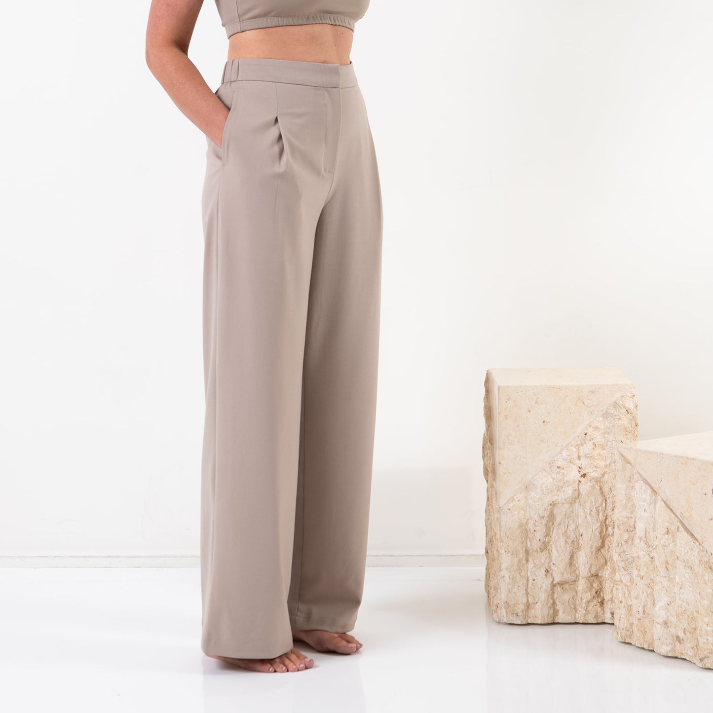 Shirt and Pants Set - Pumice Stone