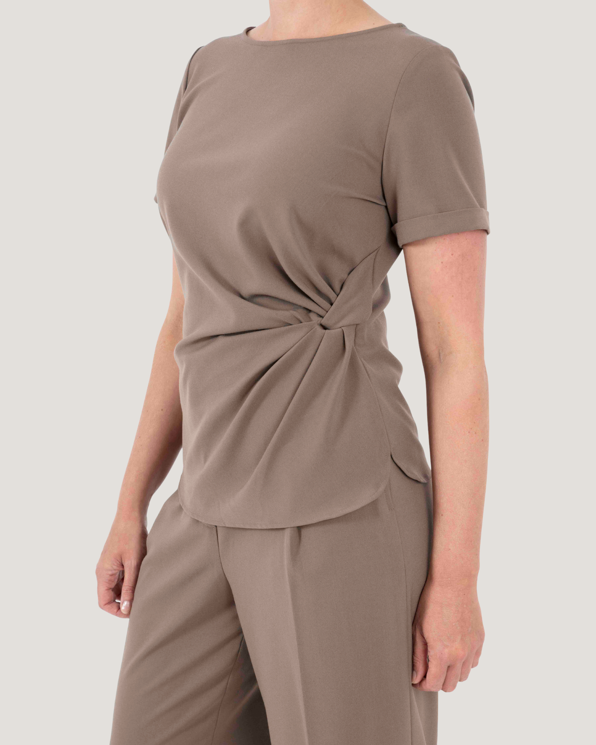 Ultra Soft Twist Top - Pinecone