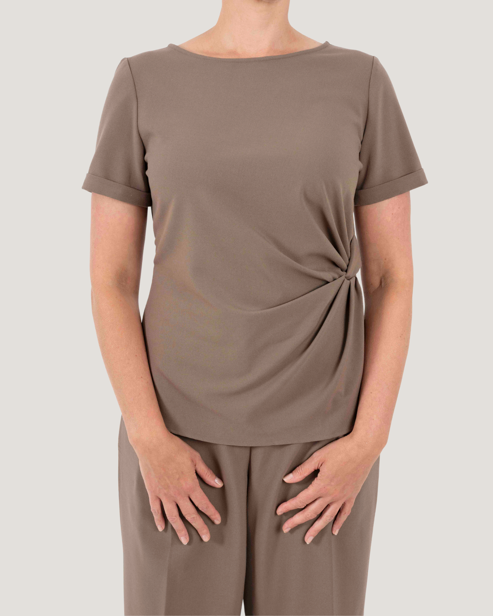 Ultra Soft Twist Top - Pinecone