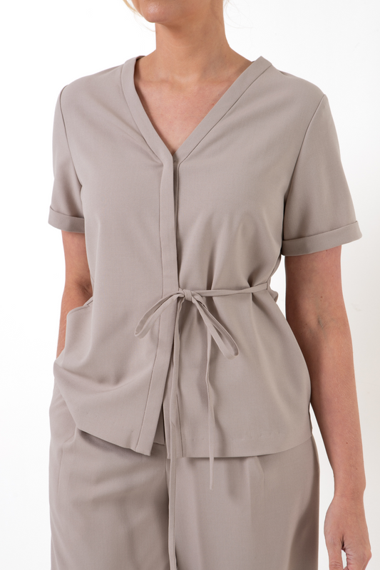 Ultra Soft Tie Shirt - Pumice Stone