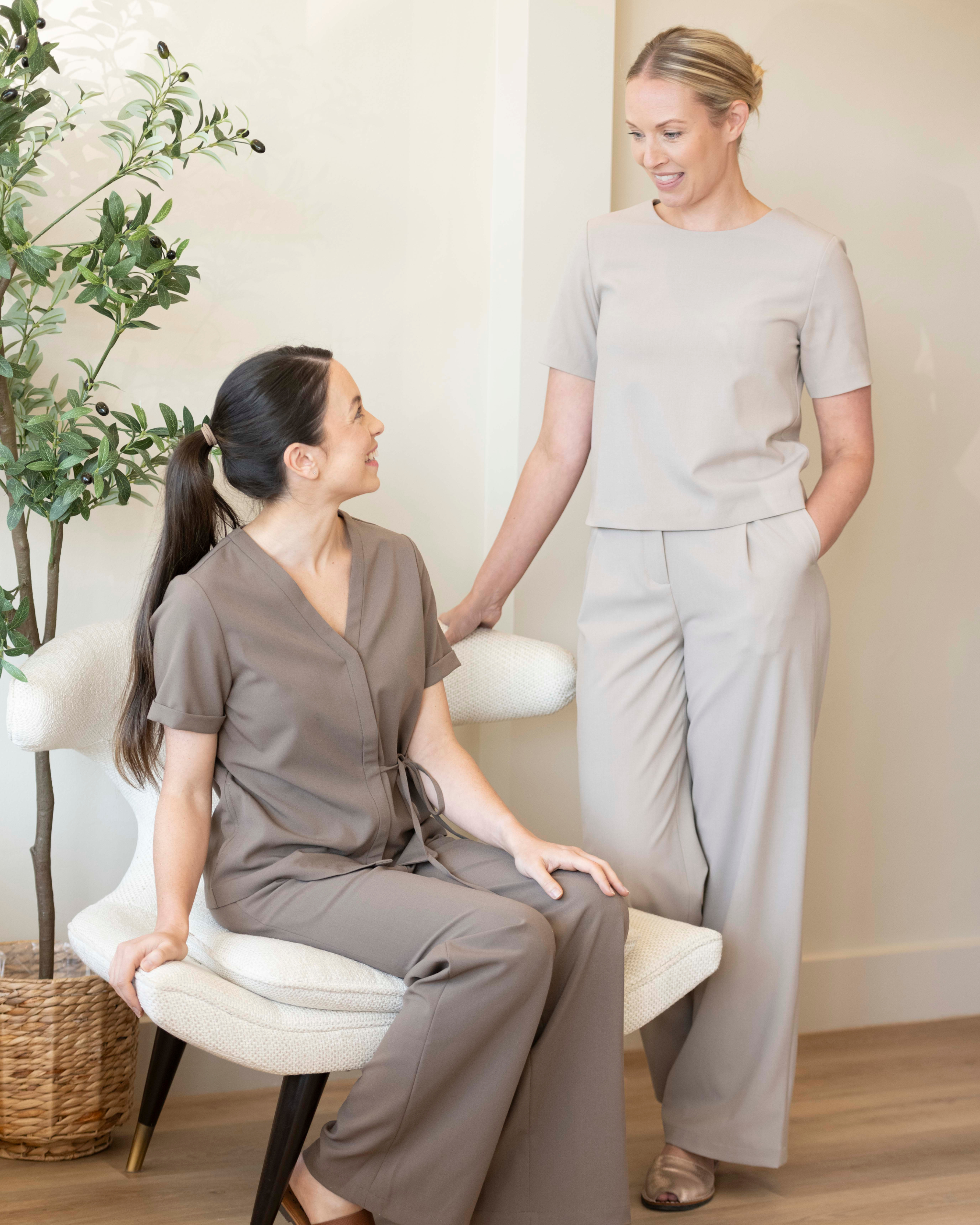 Ultra Soft Short Sleeve Top - Pumice Stone