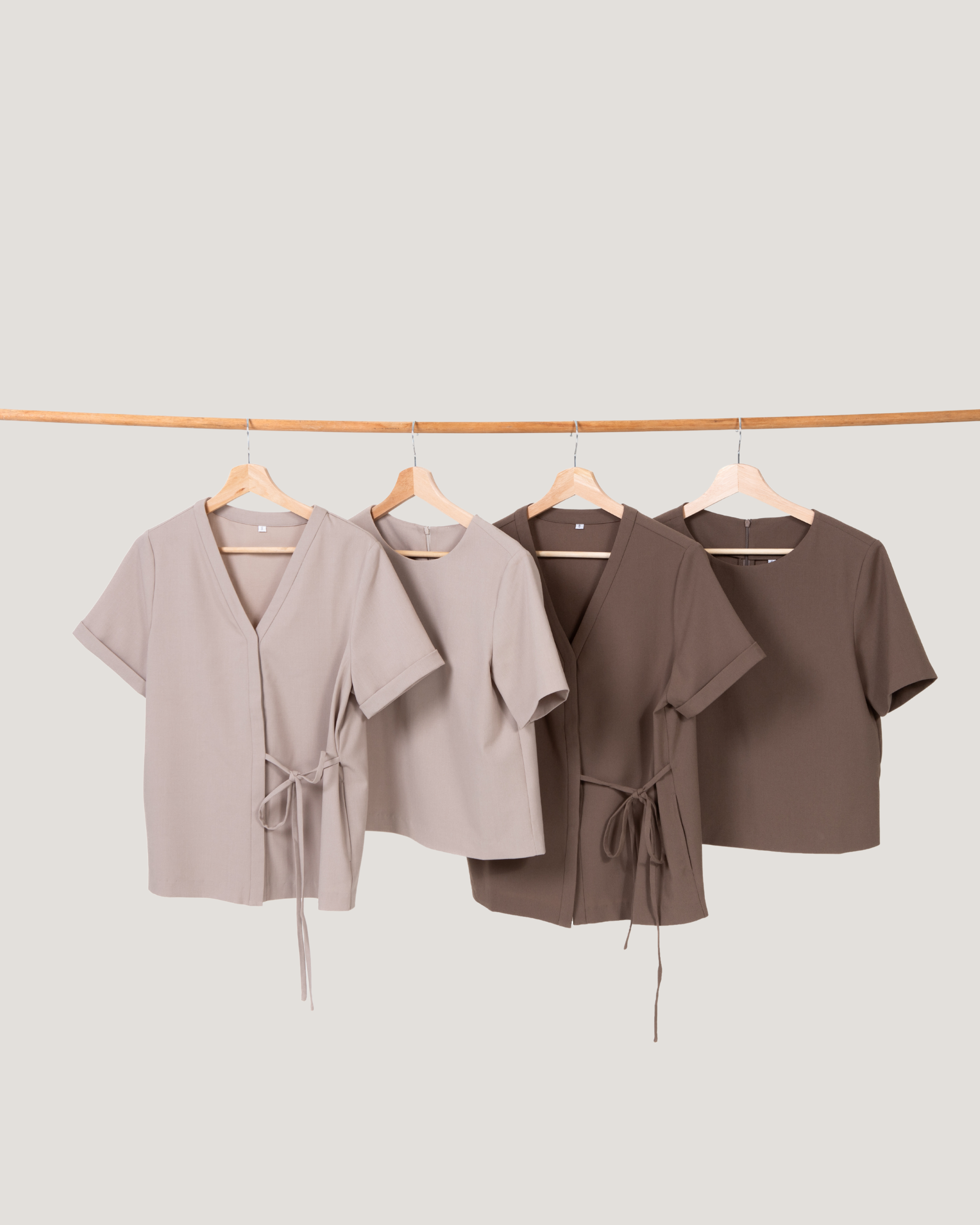 Ultra Soft Short Sleeve Top - Pumice Stone