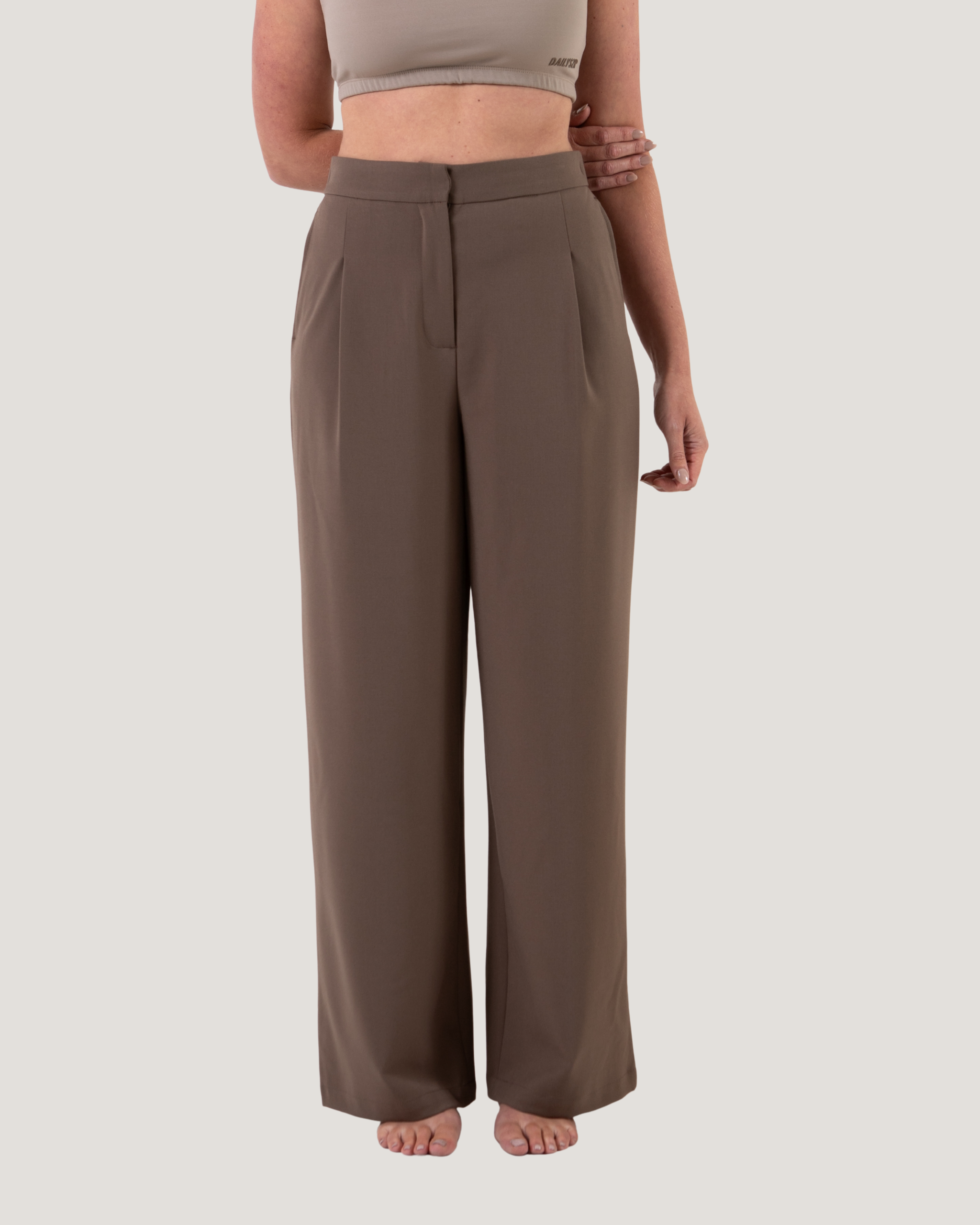 Ultra Soft Wide Leg Pants - Pinecone